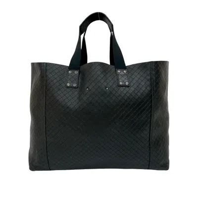 Pre-owned Bottega Veneta Black Leather Handbag Tote Bag ()