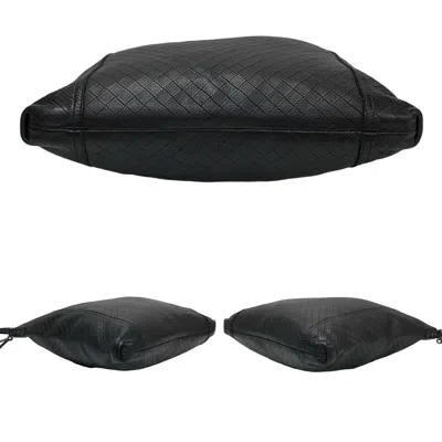 Pre-owned Bottega Veneta Black Leather Pochette Shoulder Bag ()