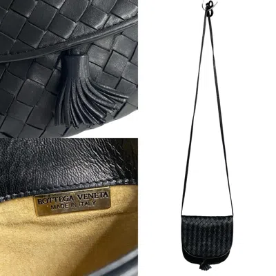 Pre-owned Bottega Veneta Black Leather Pochette Shoulder Bag ()