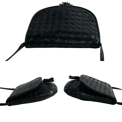 Pre-owned Bottega Veneta Black Leather Pochette Shoulder Bag ()