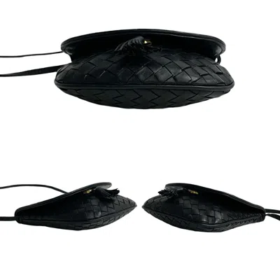 Pre-owned Bottega Veneta Black Leather Pochette Shoulder Bag ()