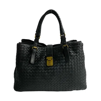 Pre-owned Bottega Veneta Black Leather Tote Bag ()