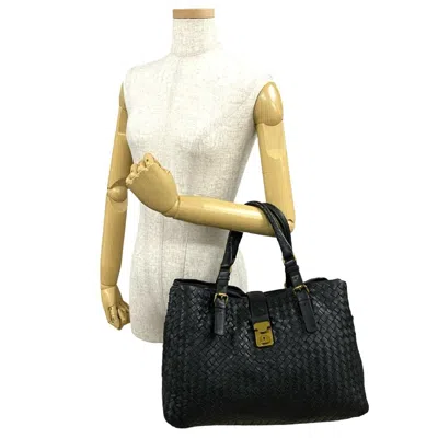 Pre-owned Bottega Veneta Black Leather Tote Bag ()