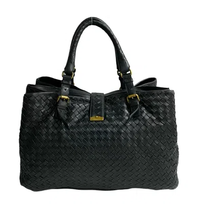 Pre-owned Bottega Veneta Black Leather Tote Bag ()