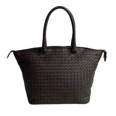 Pre-owned Bottega Veneta Brown Leather Handbag Tote Bag ()