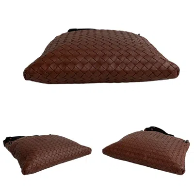 Pre-owned Bottega Veneta Brown Leather Pochette Shoulder Bag ()