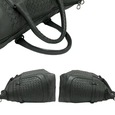 Pre-owned Bottega Veneta Gray Leather Shoulder Bag ()