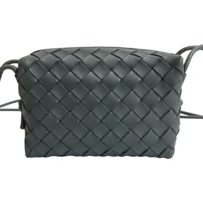 Pre-owned Bottega Veneta Gray Leather Pochette Shoulder Bag ()