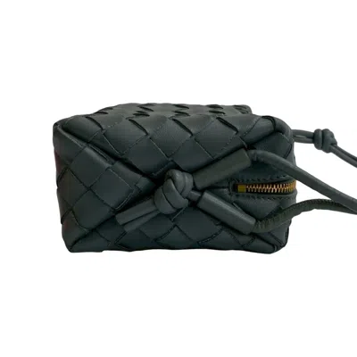 Pre-owned Bottega Veneta Gray Leather Pochette Shoulder Bag ()