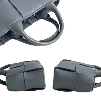Pre-owned Bottega Veneta Gray Leather Shoulder Bag ()