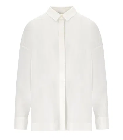 Mm Max Mara Oziosa White Shirt In White