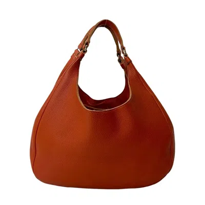 Pre-owned Bottega Veneta Orange Leather Handbag Tote Bag ()