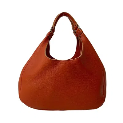 Pre-owned Bottega Veneta Orange Leather Handbag Tote Bag ()