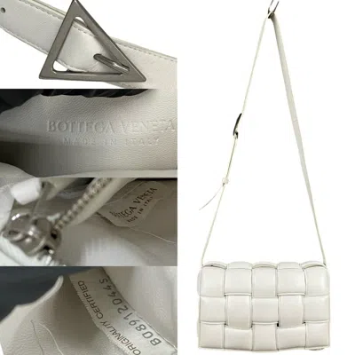 Pre-owned Bottega Veneta White Leather Pochette Shoulder Bag ()