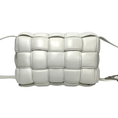 Pre-owned Bottega Veneta White Leather Pochette Shoulder Bag ()