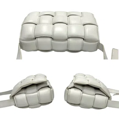 Pre-owned Bottega Veneta White Leather Pochette Shoulder Bag ()