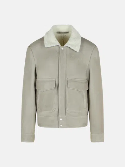Salvatore Santoro Gtigia Leather Jacket In Gray
