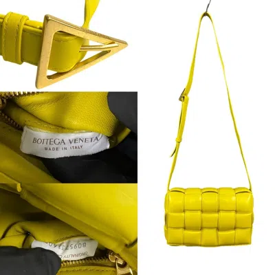 Pre-owned Bottega Veneta Yellow Leather Shoulder Bag ()