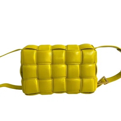 Pre-owned Bottega Veneta Yellow Leather Shoulder Bag ()