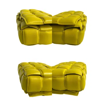 Pre-owned Bottega Veneta Yellow Leather Shoulder Bag ()