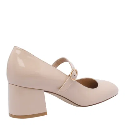 Stuart Weitzman With Heel In Neutral