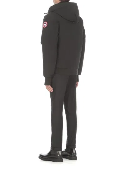Canada Goose Chilliwack Padded Down Bomber Jacket In Black
