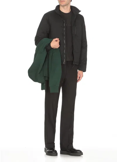 Canada Goose High Neck Down Jacket With Zip Pockets In Black
