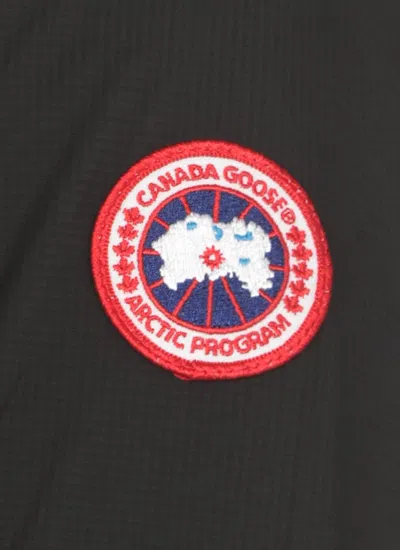 Canada Goose High Neck Down Jacket With Zip Pockets In Black