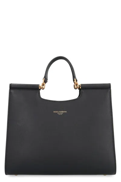Dolce & Gabbana Bag Shopping Sicily Small Black In Black