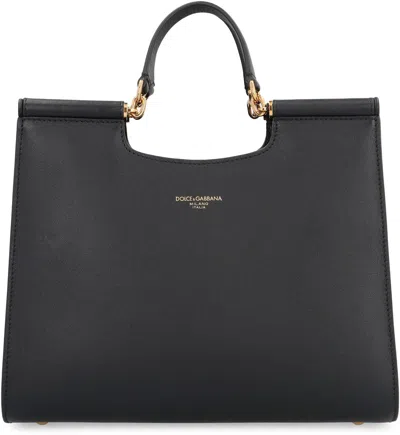 Dolce & Gabbana Bag Shopping Sicily Small Black In Black