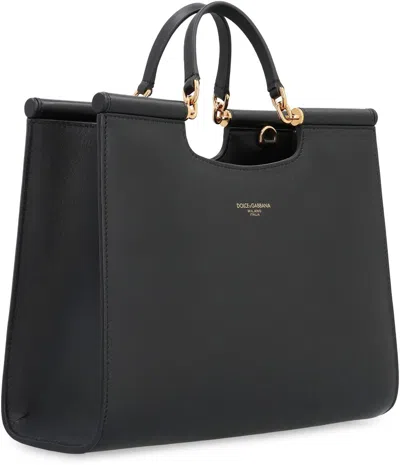 Dolce & Gabbana Bag Shopping Sicily Small Black In Black