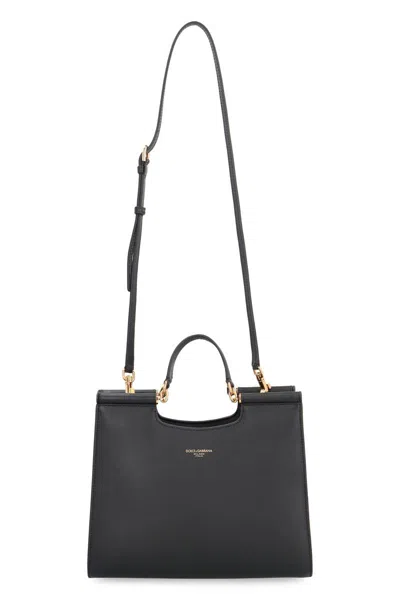 Dolce & Gabbana Bag Shopping Sicily Small Black In Black