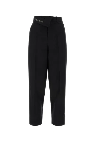 Fendi Women Wool Trousers In Black
