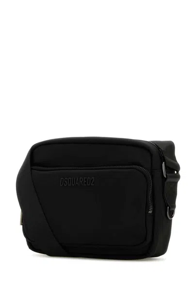 Dsquared2 Adjustable Shoulder Strap Shoulder Bag In Black