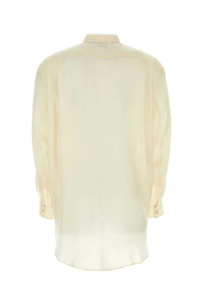 Magliano Viscose Shirt Pocket Collar Sleeves Fabric In Neutral