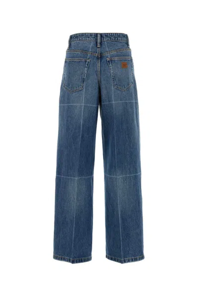 Alexander Wang Denim Wide-leg Jeans In Blue