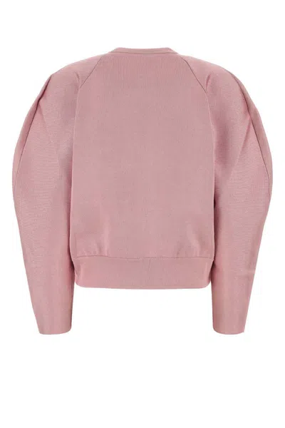 Givenchy Round Neck Long-sleeved Sweatshirt In Pink