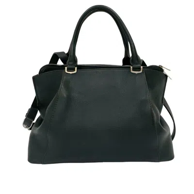 Pre-owned Cartier Black Leather Handbag Shoulder Bag Tote Bag ()