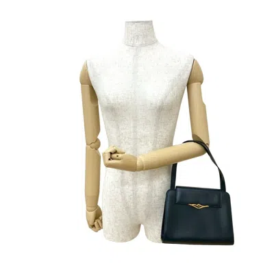 Pre-owned Cartier Navy Leather Handbag Tote Bag ()