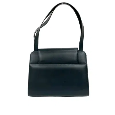 Pre-owned Cartier Navy Leather Handbag Tote Bag ()
