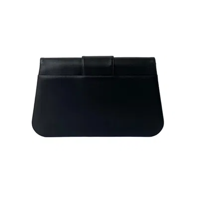 Pre-owned Cartier Navy Leather Pochette Shoulder Bag ()