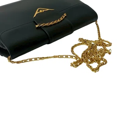 Pre-owned Cartier Navy Leather Pochette Shoulder Bag ()