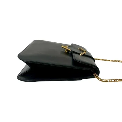 Pre-owned Cartier Navy Leather Pochette Shoulder Bag ()