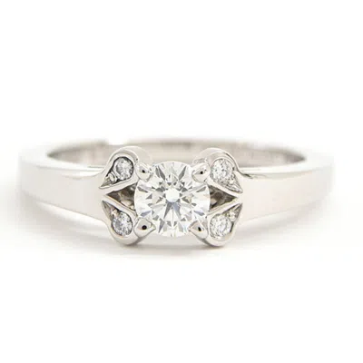 Pre-owned Cartier Silver Platinum 950 Band Ring ()