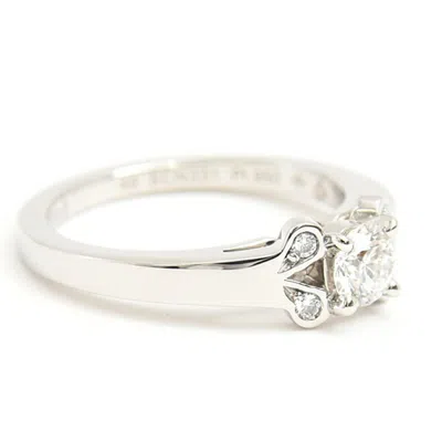 Pre-owned Cartier Silver Platinum 950 Band Ring ()