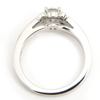 Pre-owned Cartier Silver Platinum 950 Band Ring ()