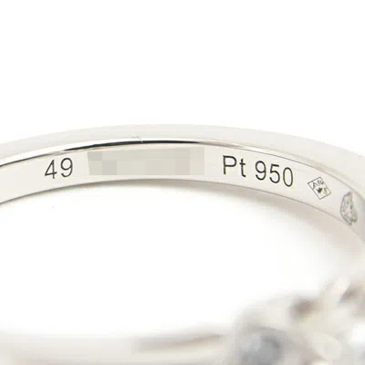 Pre-owned Cartier Silver Platinum 950 Band Ring ()