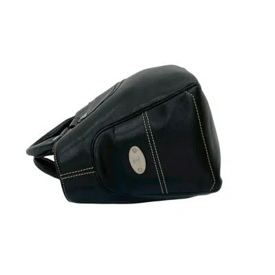 Pre-owned Celine Black Leather Boston Bag Handbag Tote Bag ()