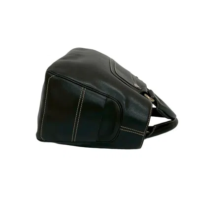 Pre-owned Celine Black Leather Boston Bag Handbag Tote Bag ()