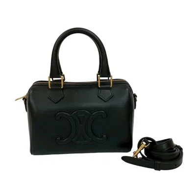 Pre-owned Celine Black Leather Handbag Shoulder Bag ()